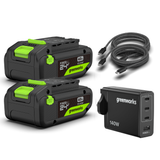 POWERALL 24V Starter Kit 2x 4Ah USB-C Batteries + 140W Charger