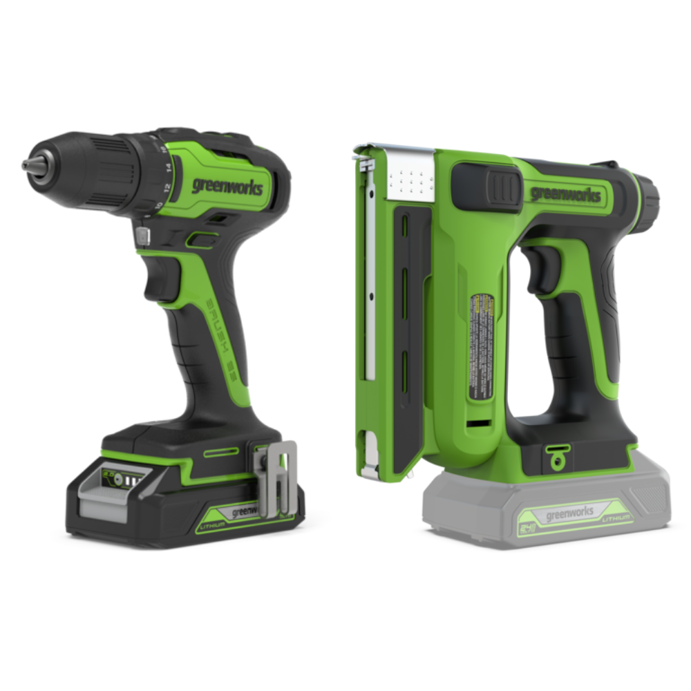 POWERALL 24V Drill + Stapler Set