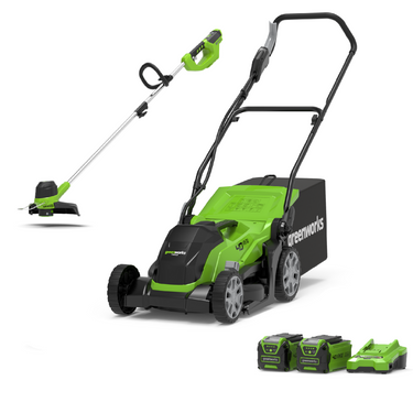 40V Lawn Mower 35cm + Grass Trimmer 30cm Set
