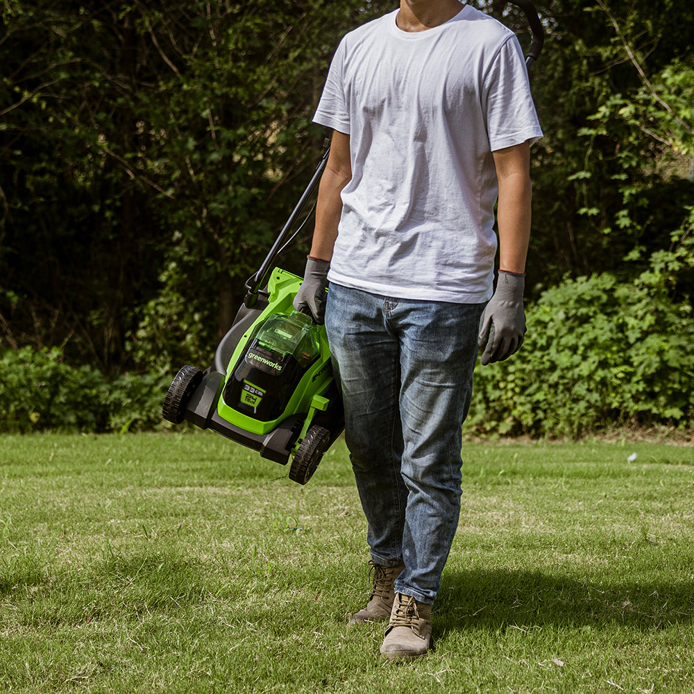 POWERALL 24V Lawn Mower 33cm + Grass Trimmer 25cm Set