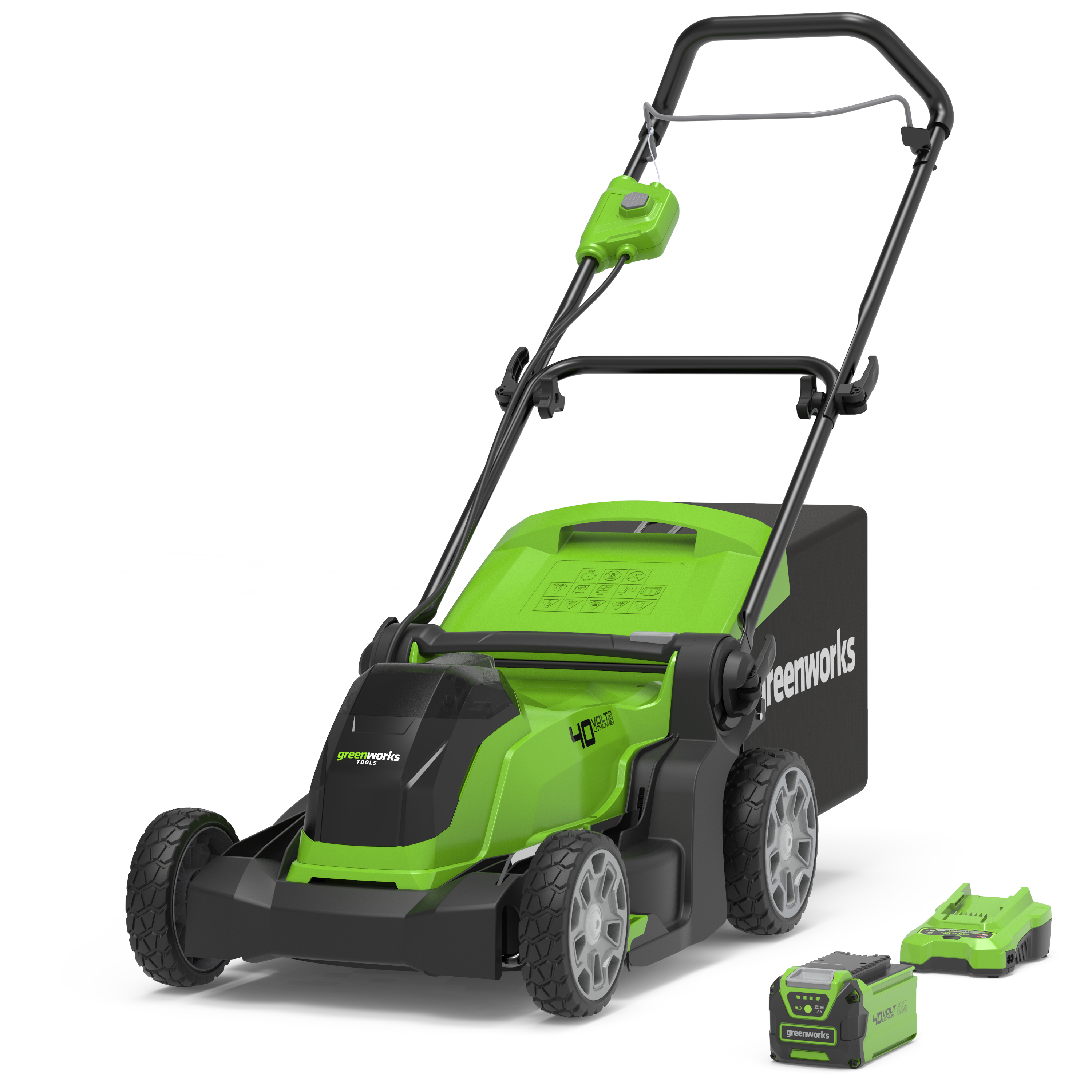 40V Cordless Lawn Mower 41cm G40LM41 Buy online at Greenworks