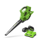 24V+24V Leaf Blower / Leaf Vacuum 322 km/h with 2x 4Ah Battery