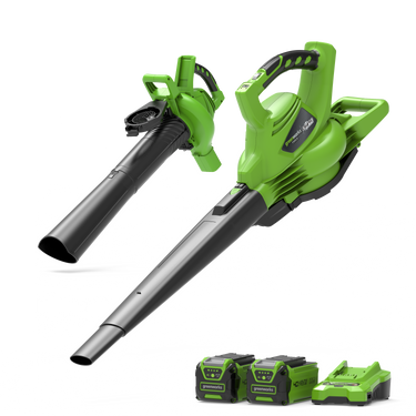 40V Leaf Blower / Leaf Vacuum 280 km/h - 2x 2Ah Battery